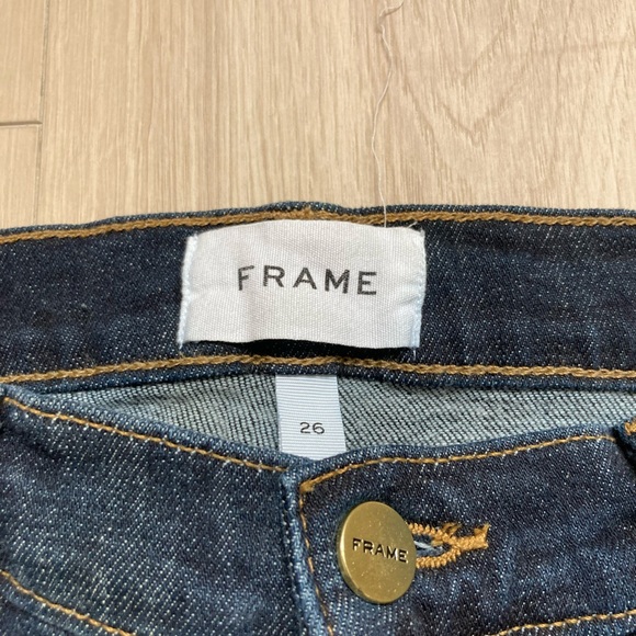 Frame LeGarcon Crop Ankle Blue jeans. Size 26. - Picture 3 of 4